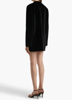 Aleena Dress in Black Velvet