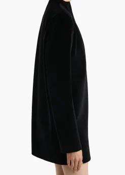Aleena Dress in Black Velvet