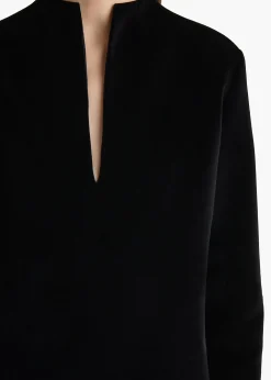 Aleena Dress in Black Velvet