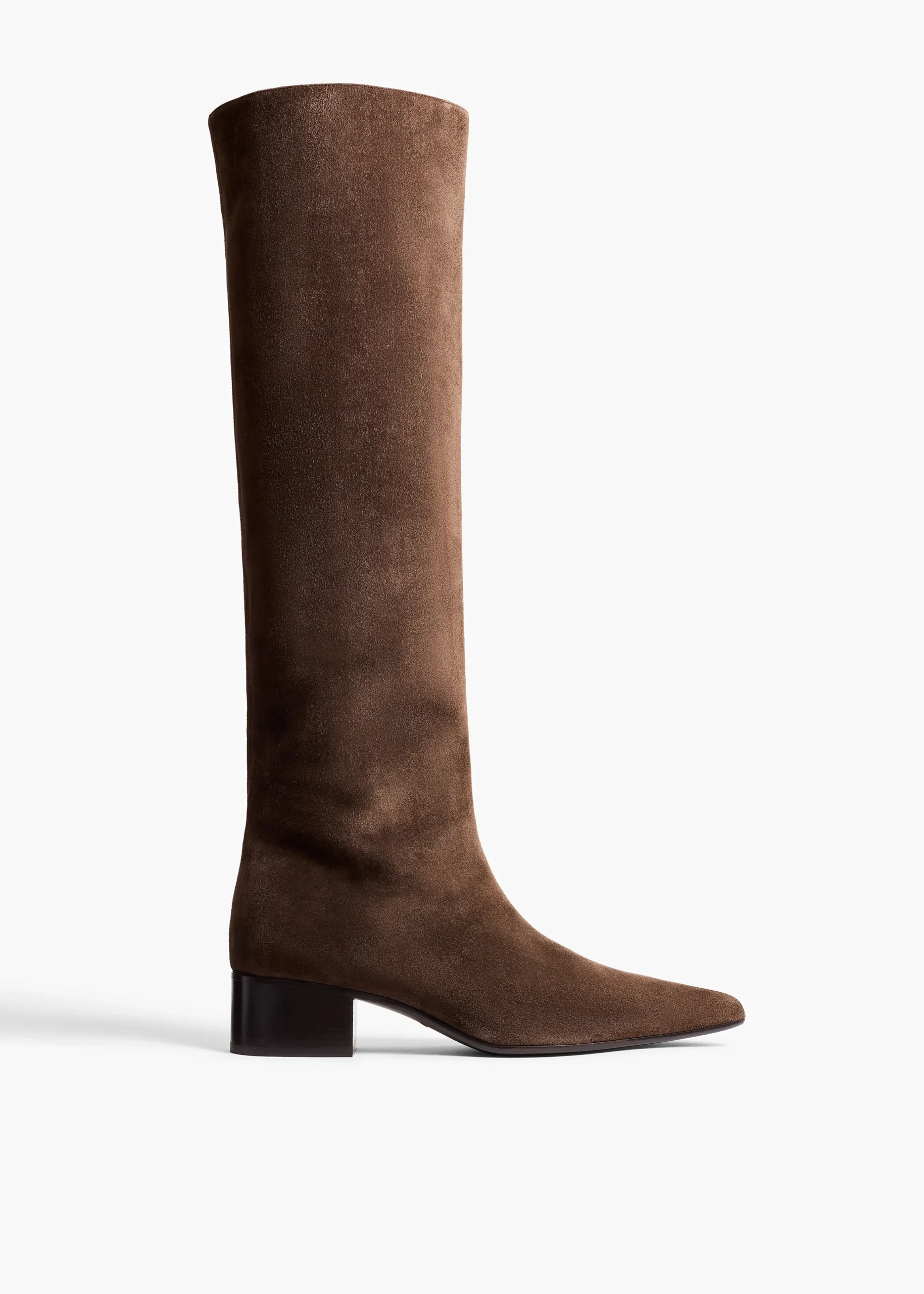 Andee Knee-High Boot in Ebano Suede