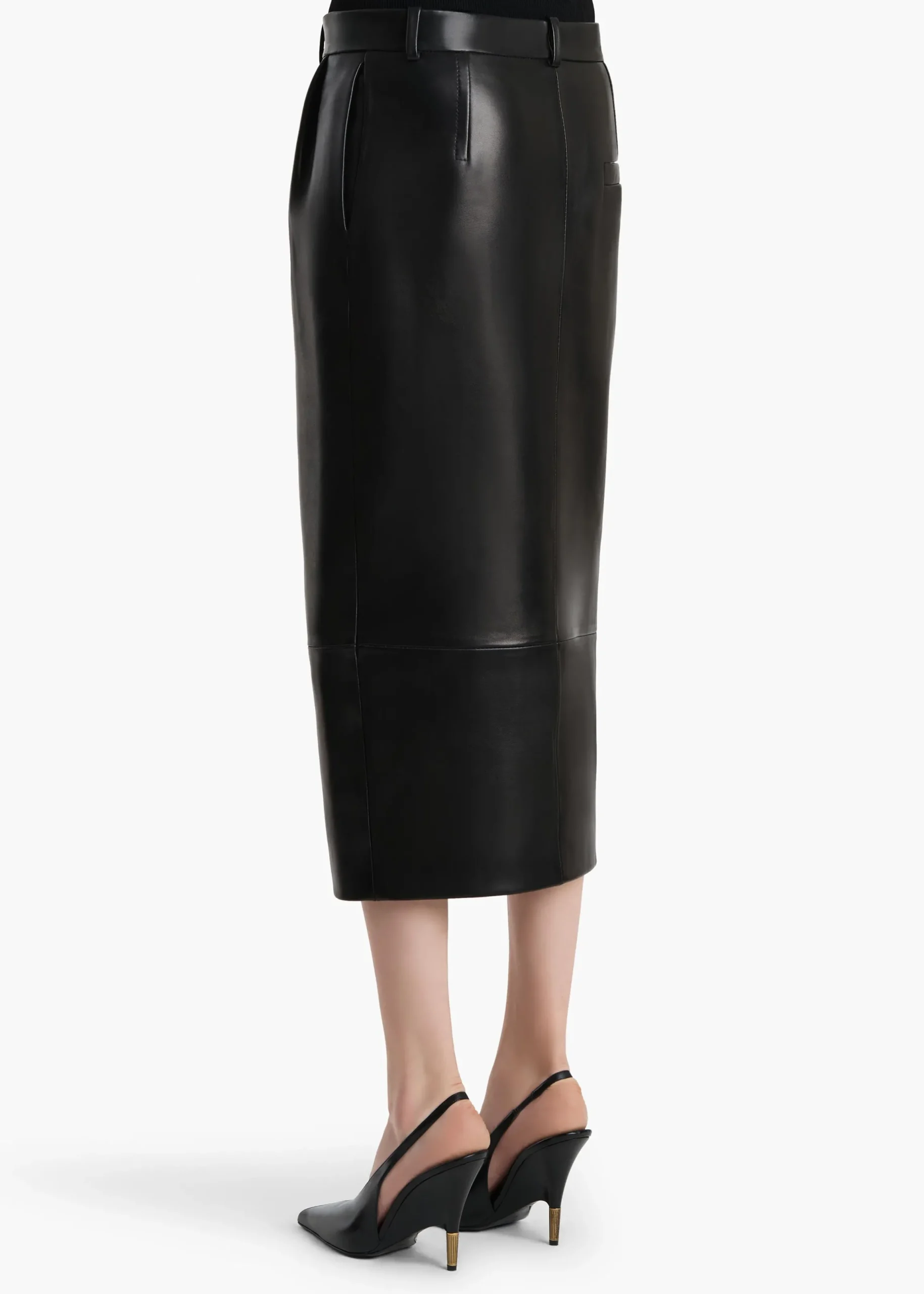 Anden Skirt in Black Leather
