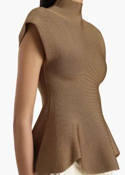 Andra Top in Carob