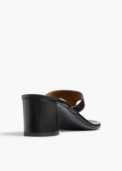 Archer Sandal in Black Leather