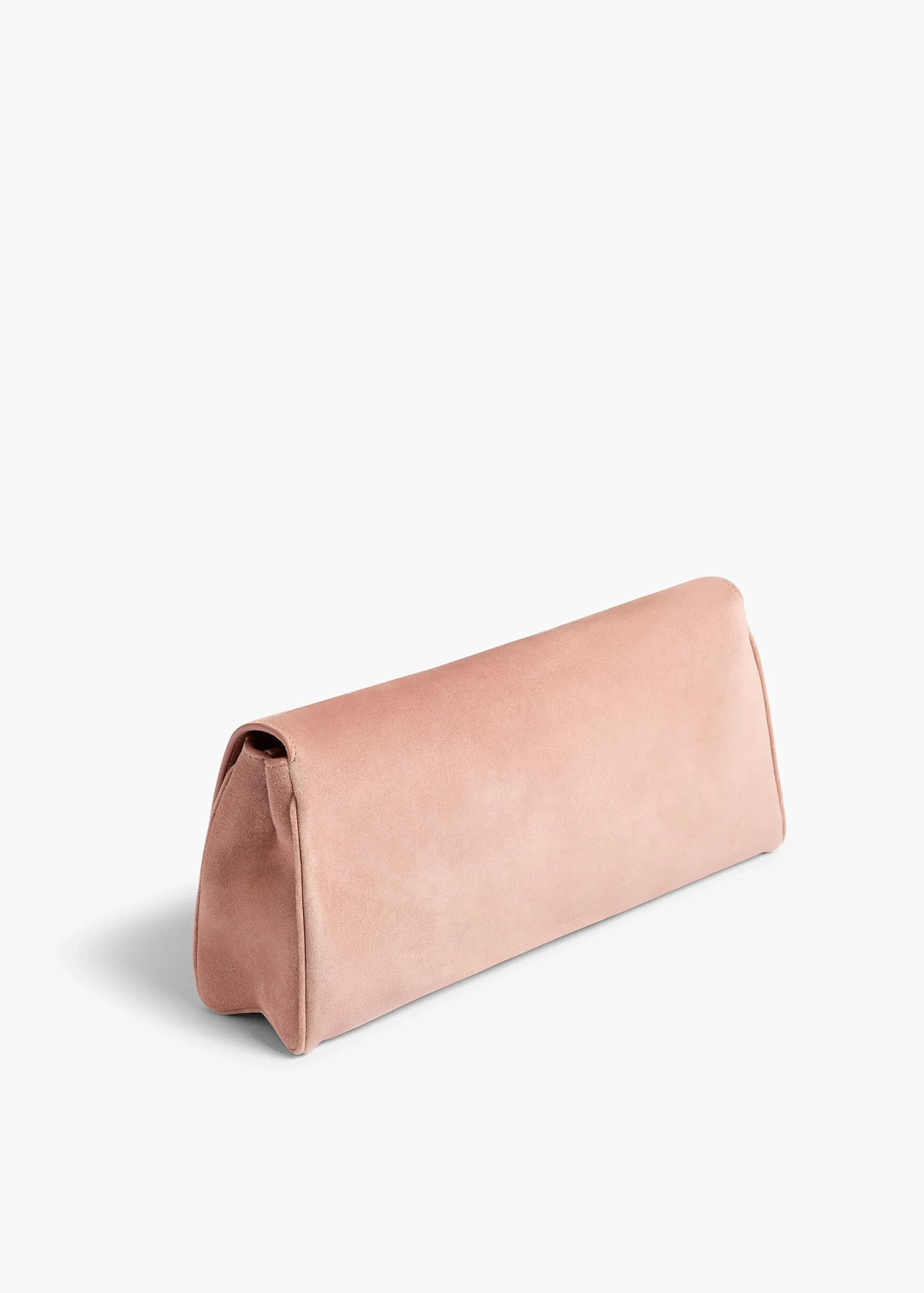 Audrey Clutch in Dusty Pink Suede
