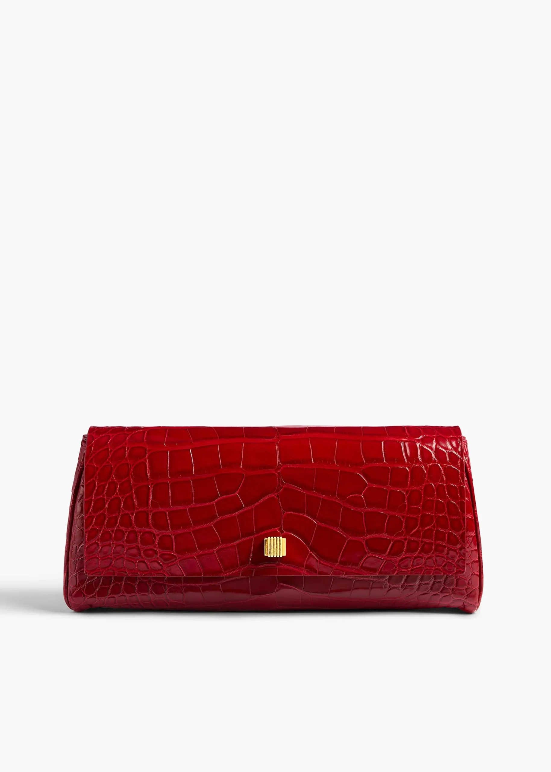 Audrey Clutch in Ruby Alligator