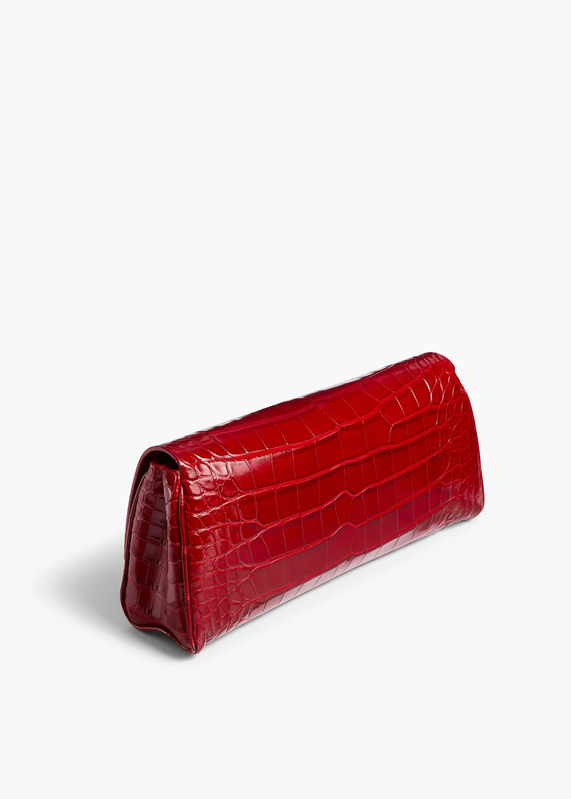Audrey Clutch in Ruby Alligator