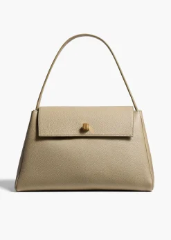 Audrey Top Handle Bag in Sage Pebbled Leather