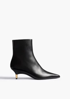 Bella Ankle Boot in Black Leather