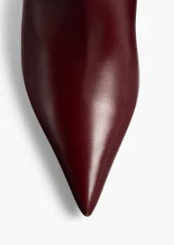 Bella Ankle Boot in Bordeaux Vintage Calf Leather