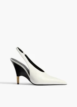 Bella Pump in Chalk Glazed Leather
