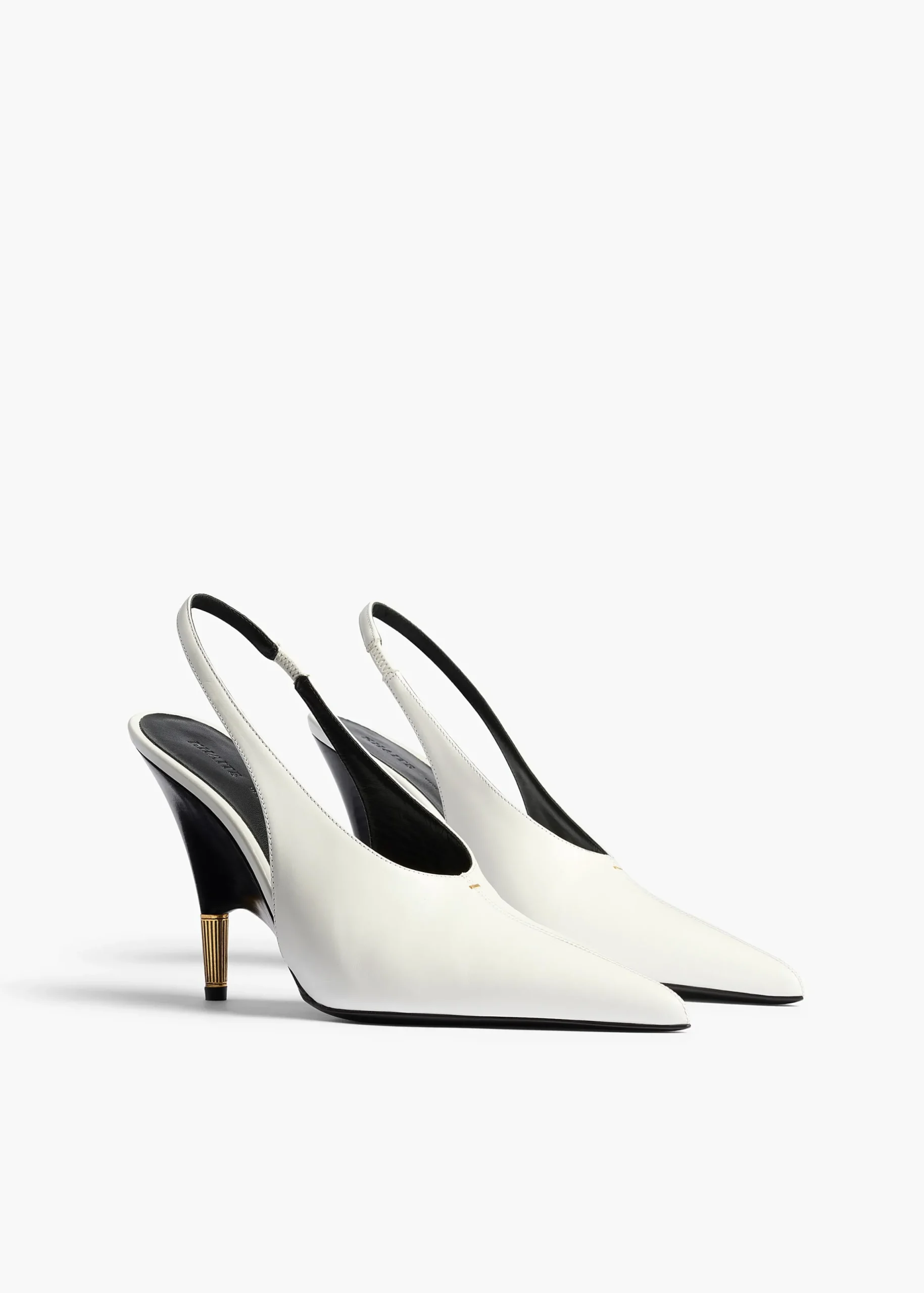 Bella Pump in Chalk Glazed Leather
