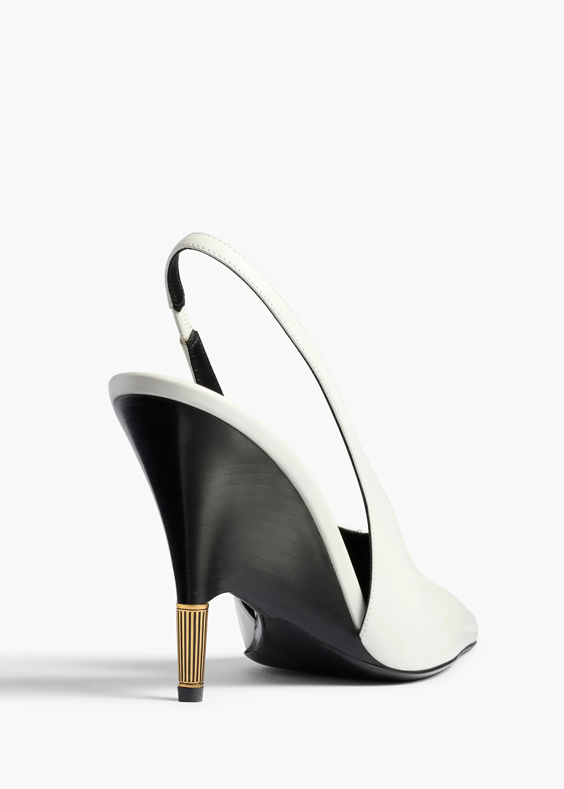 Bella Pump in Chalk Glazed Leather