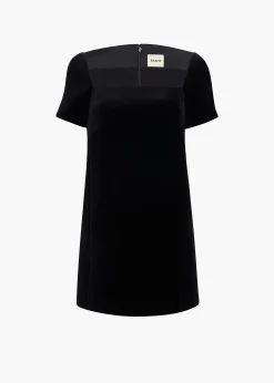 Benji Dress in Black Velvet