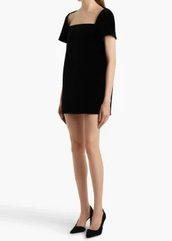 Benji Dress in Black Velvet