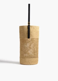 Billie Bucket Bag in Natural Raffia