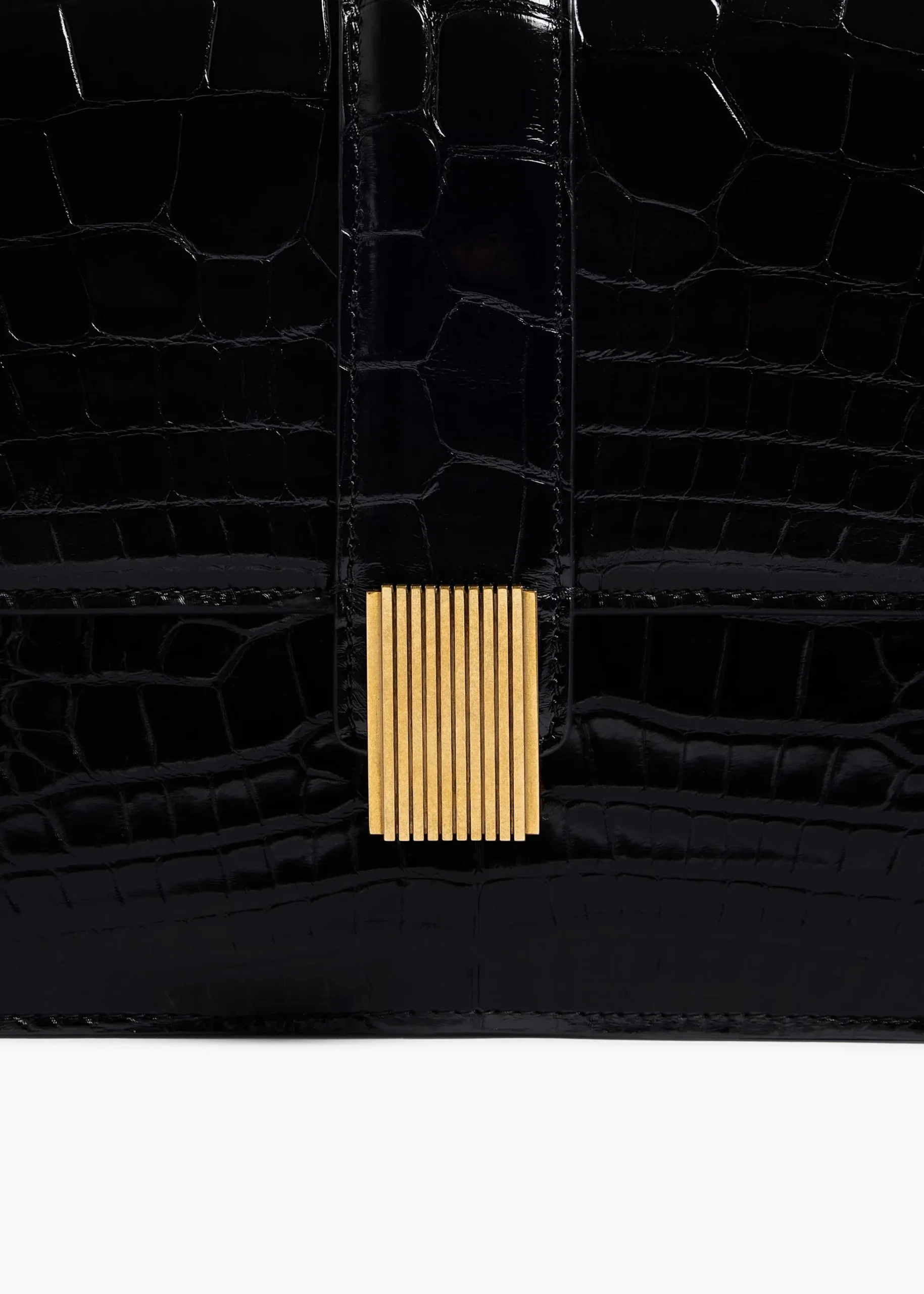 Blake Crossbody Bag in Black Alligator