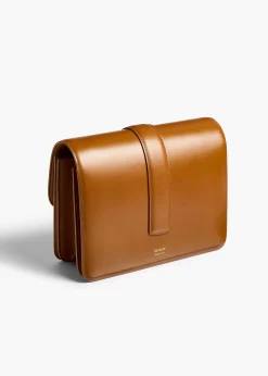 Blake Crossbody Bag in Dark Honey Leather