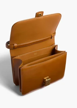 Blake Crossbody Bag in Dark Honey Leather