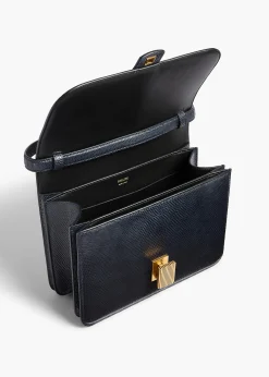 Blake Crossbody Bag in Midnight Lizard