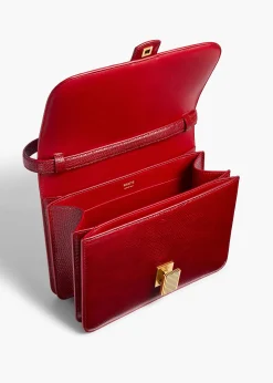 Blake Crossbody Bag in Ruby Lizard