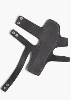 Boden Sandal in Black Leather with Silver Studs