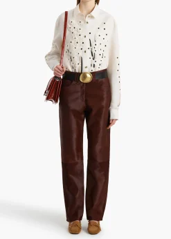 Callum Pant in Bordeaux Haircalf