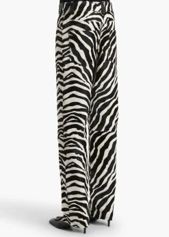 Callum Pant in Zebra Print Haircalf