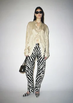 Callum Pant in Zebra Print Haircalf