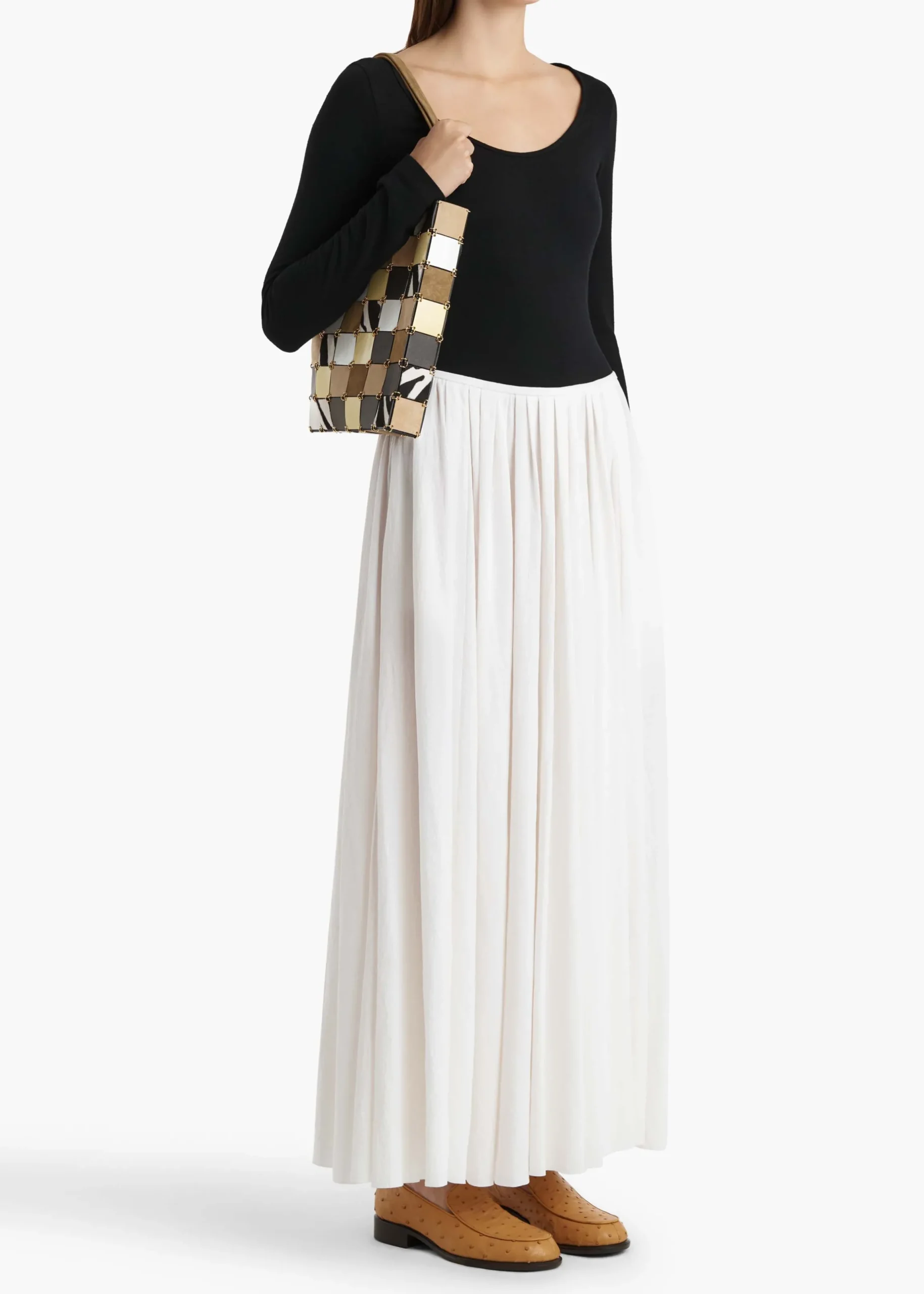 Carlotta Dress in Black and White