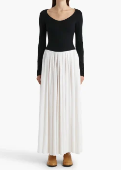 Carlotta Dress in Black and White