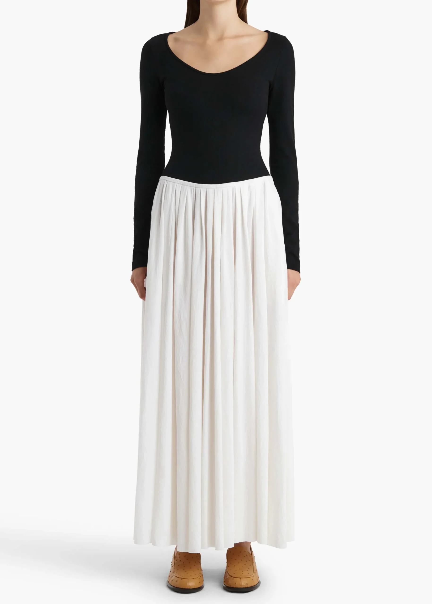 Carlotta Dress in Black and White