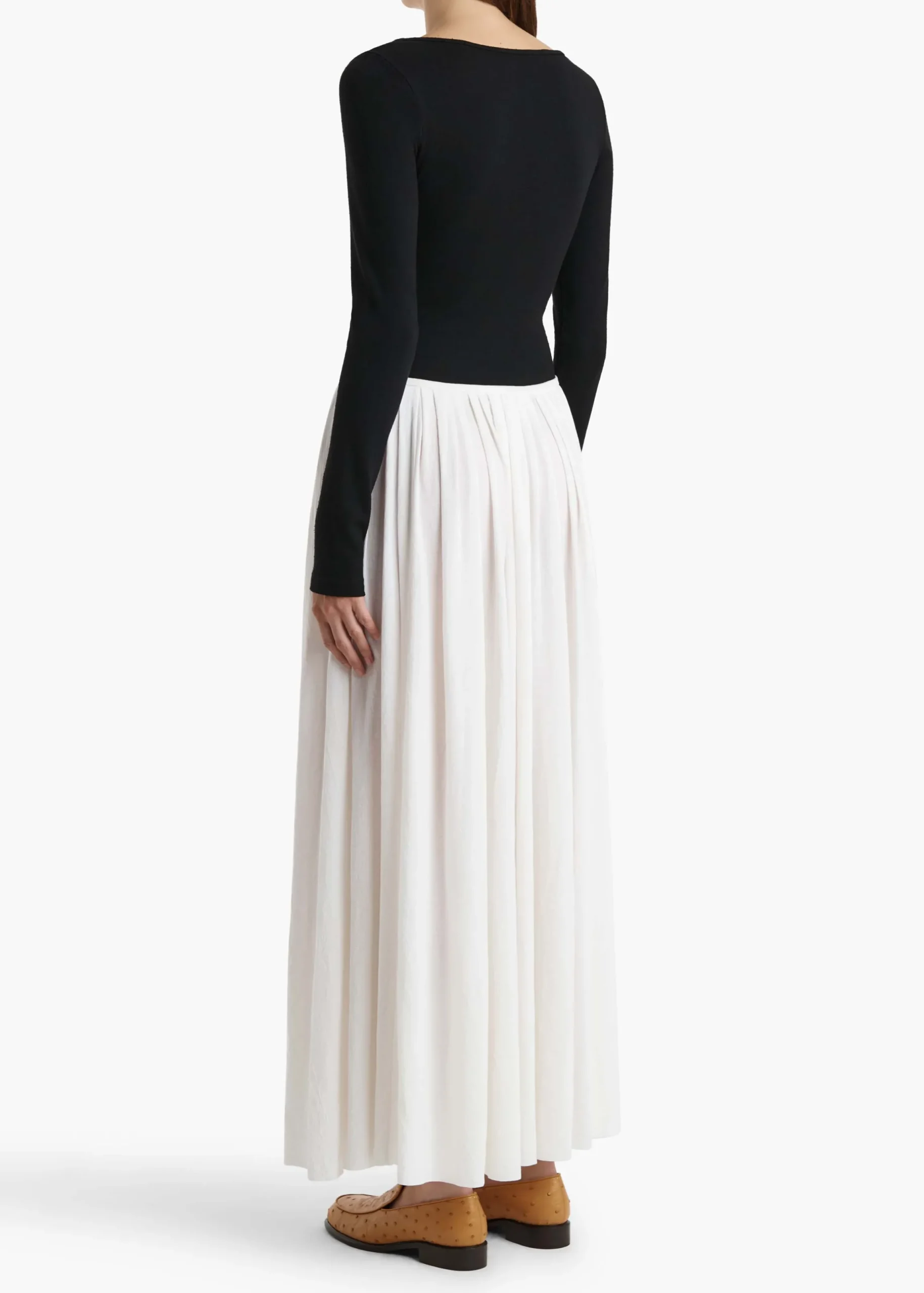 Carlotta Dress in Black and White