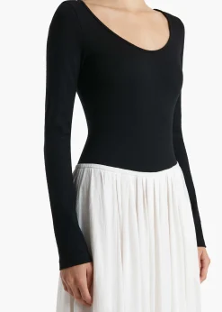 Carlotta Dress in Black and White