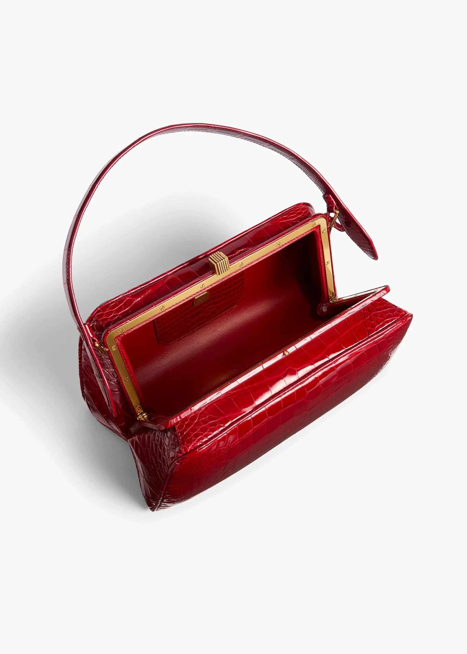 Cate Bag in Ruby Alligator