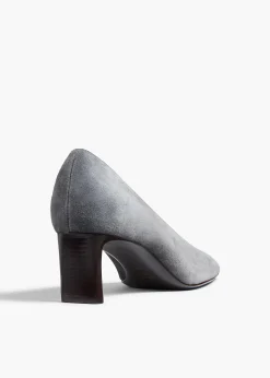 Cecilia Pump in Grey Suede