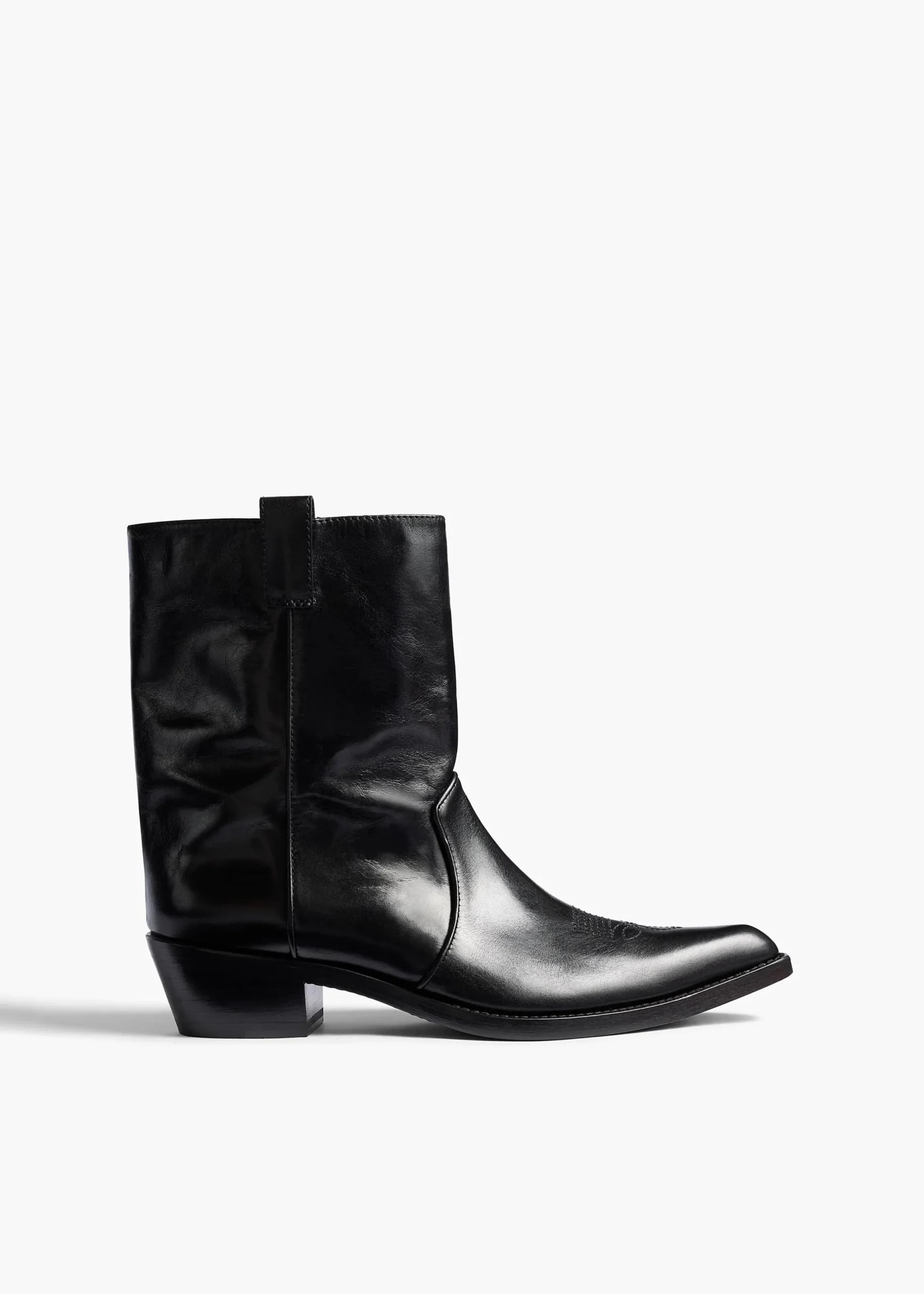 Clive Ankle Boot in Black Leather