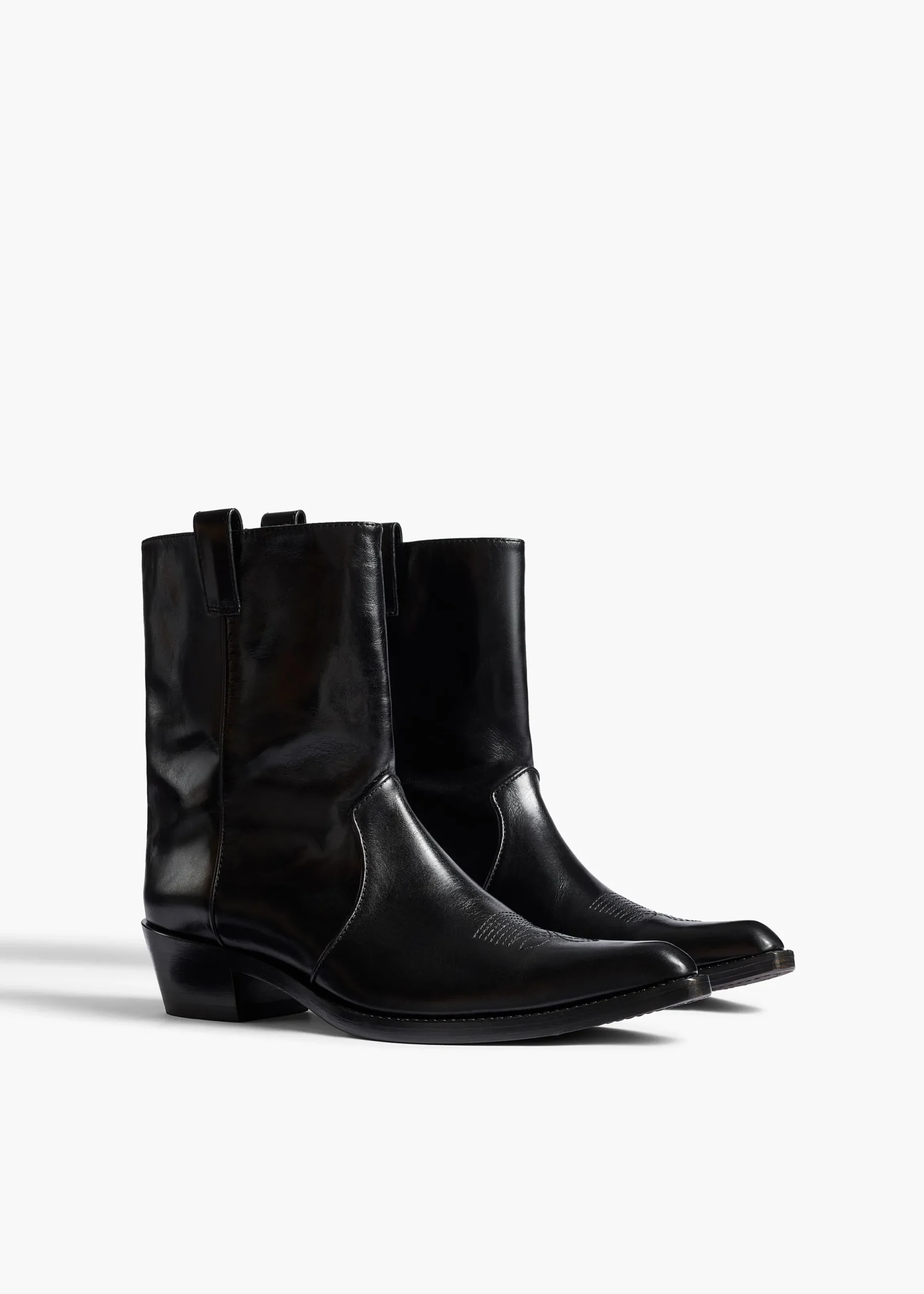 Clive Ankle Boot in Black Leather