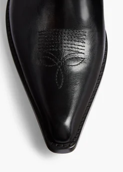 Clive Ankle Boot in Black Leather