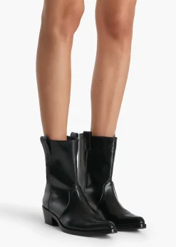 Clive Ankle Boot in Black Leather