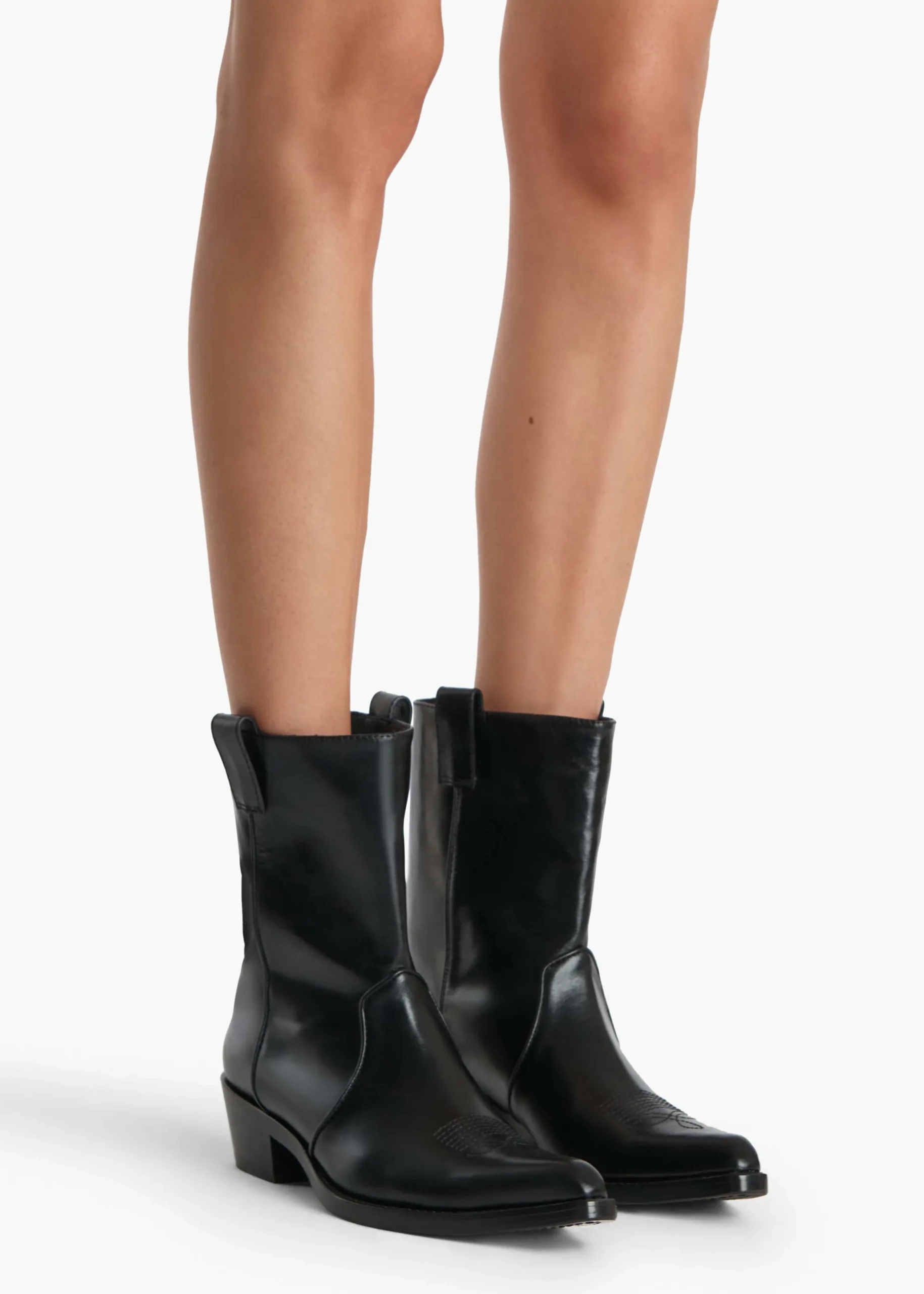 Clive Ankle Boot in Black Leather