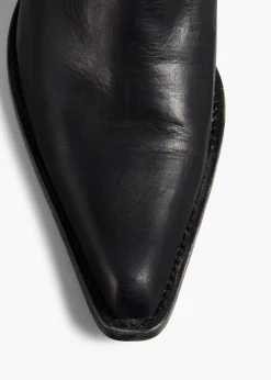 Clive Boot in Black Leather