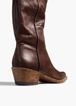 Clive Boot in Dark Brown Leather