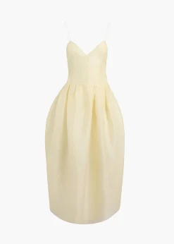 Colette Dress in Pale Yellow