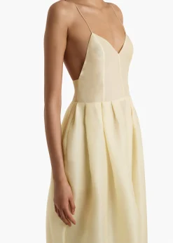 Colette Dress in Pale Yellow