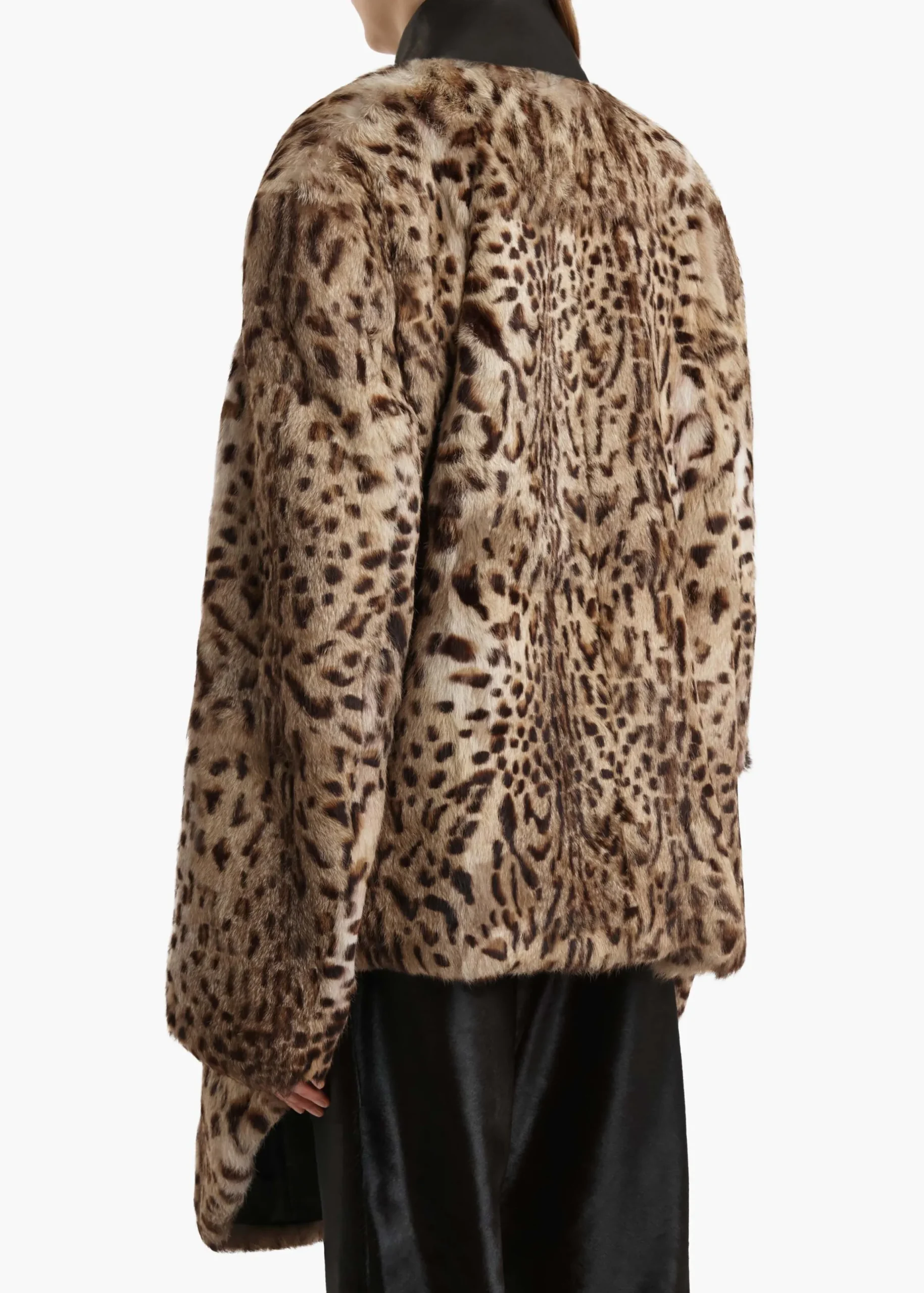Comelle Coat in Leopard Print Lapin