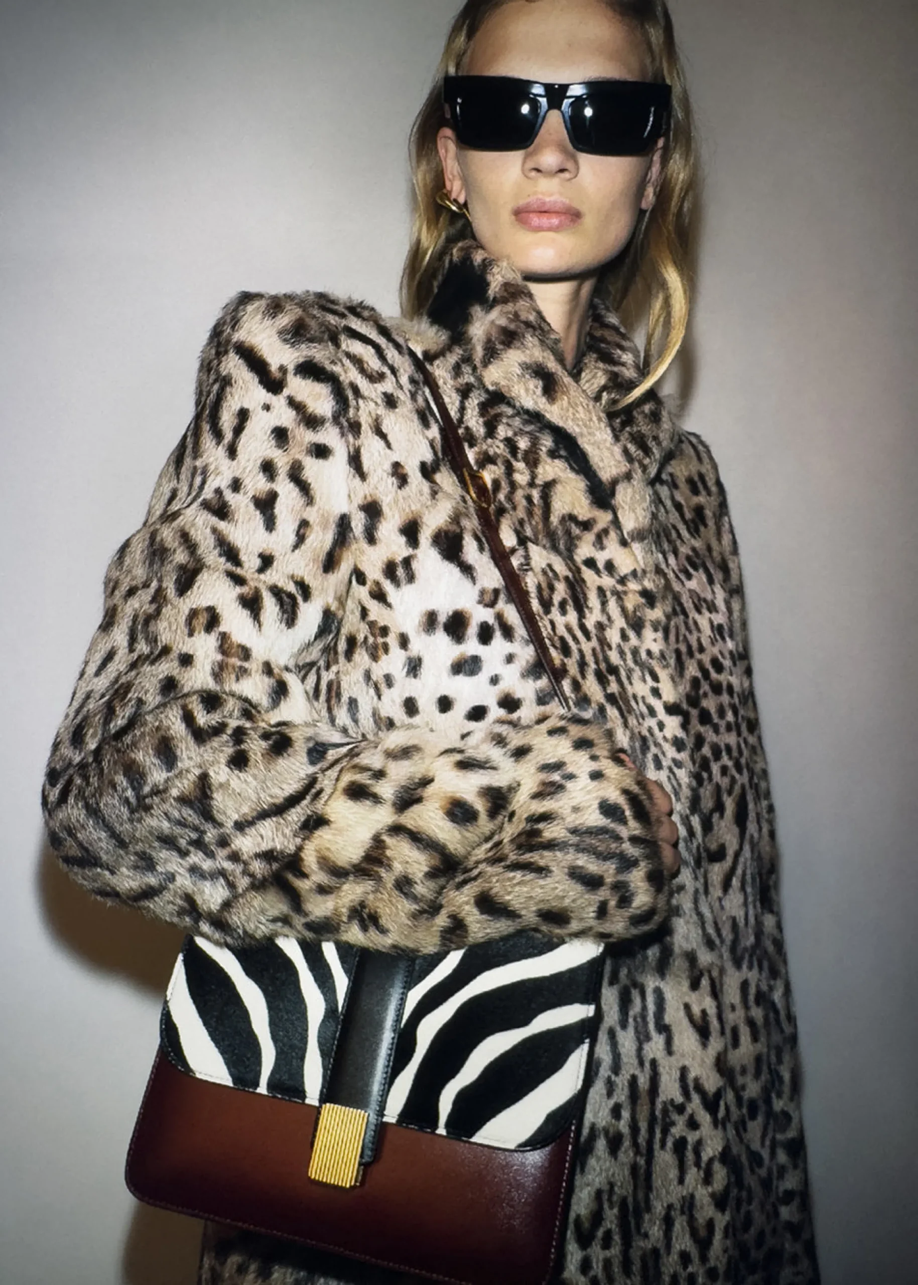 Comelle Coat in Leopard Print Lapin