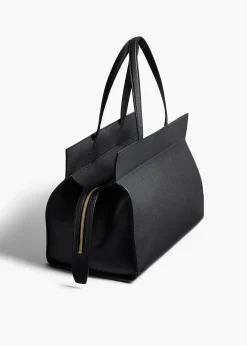 Crosby Bag in Black Pebbled Leather