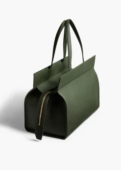 Crosby Bag in Bottle Green Pebbled Leather