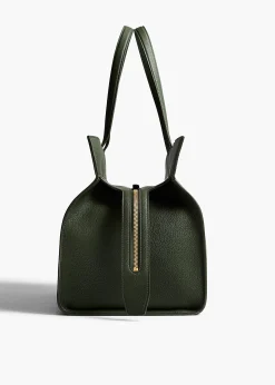Crosby Bag in Bottle Green Pebbled Leather