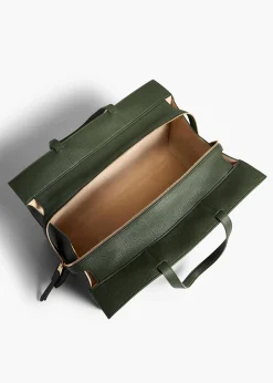 Crosby Bag in Bottle Green Pebbled Leather